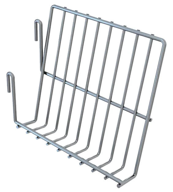 Quantum SG-BH7714GY Store Grid Bag Holder, 7"W x 7"D x 14"H, Gray