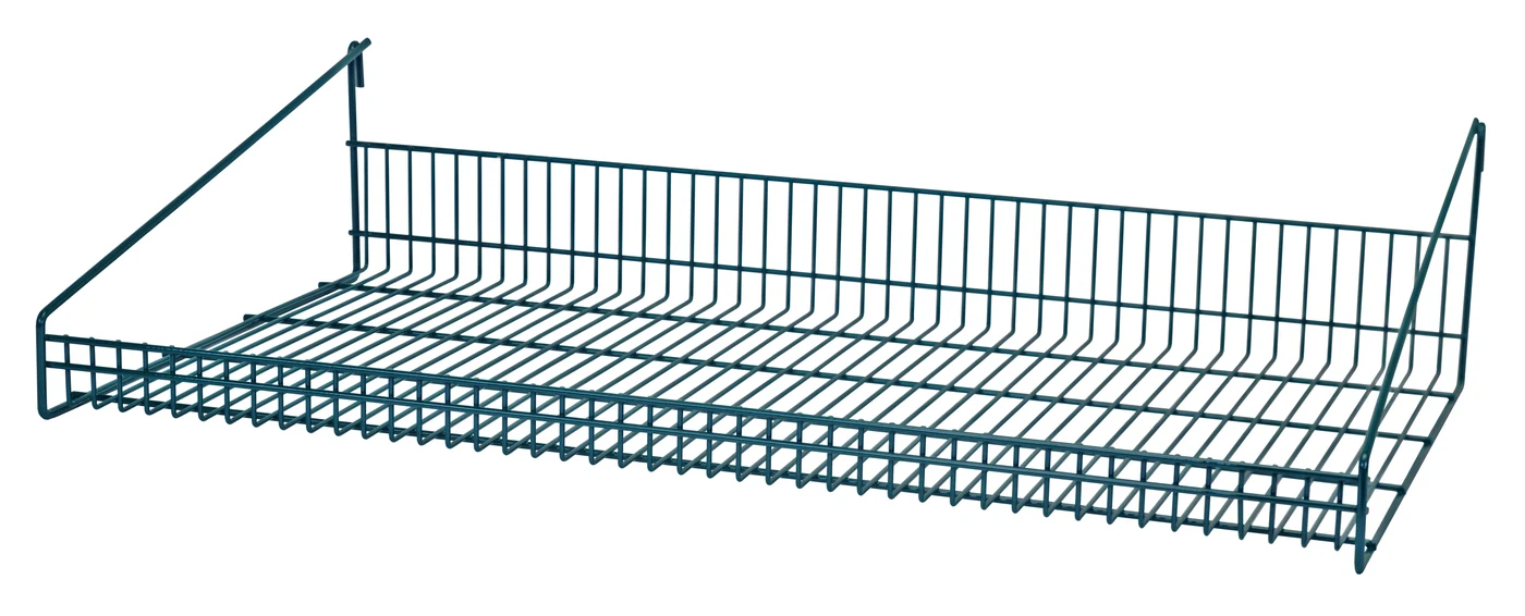Quantum SG-LS1436P Store Grid Shelf, 14"W x 36"D x 7-1/2"H, Green