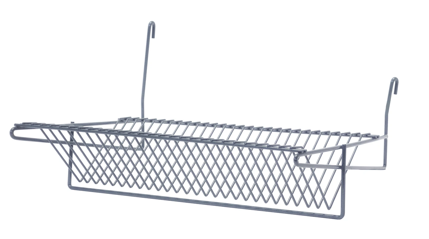 Quantum SG-SLH201412GY Store Grid Slanted Lid/Tray Drying Rack, 20-1/2"W x 13-3/4"D x 10-1/2"H, Gray
