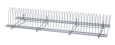 Quantum SG-TDR341410GY Store Grid Tray Drying Rack, 34-1/2"W x 14"D x 11-1/4"H, Gray