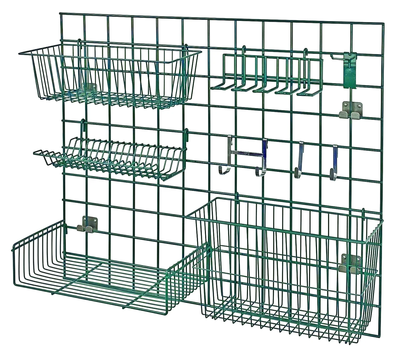 Quantum SGK-3036-1P Store Grid Light-Duty Kit, 36"L x 30"W, Green
