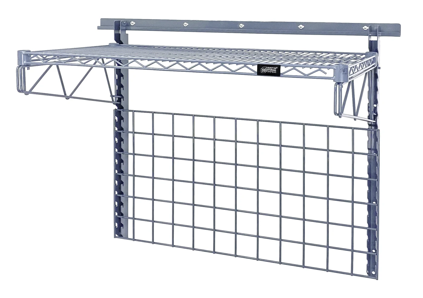 Quantum SGK-401836-1GY Store Grid Medium-Duty Kit, 36"L x 18"W, 400 lb capacity, Gray
