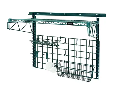 Quantum SGK-401836-2P Store Grid Medium-Duty Kit, 18"W x 36"D, 400 lb capacity, Green