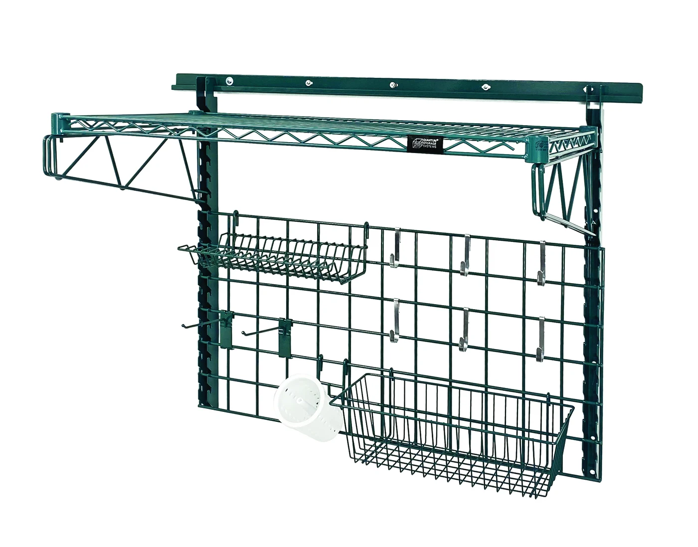 Quantum SGK-401836-2P Store Grid Medium-Duty Kit, 18"W x 36"D, 400 lb capacity, Green