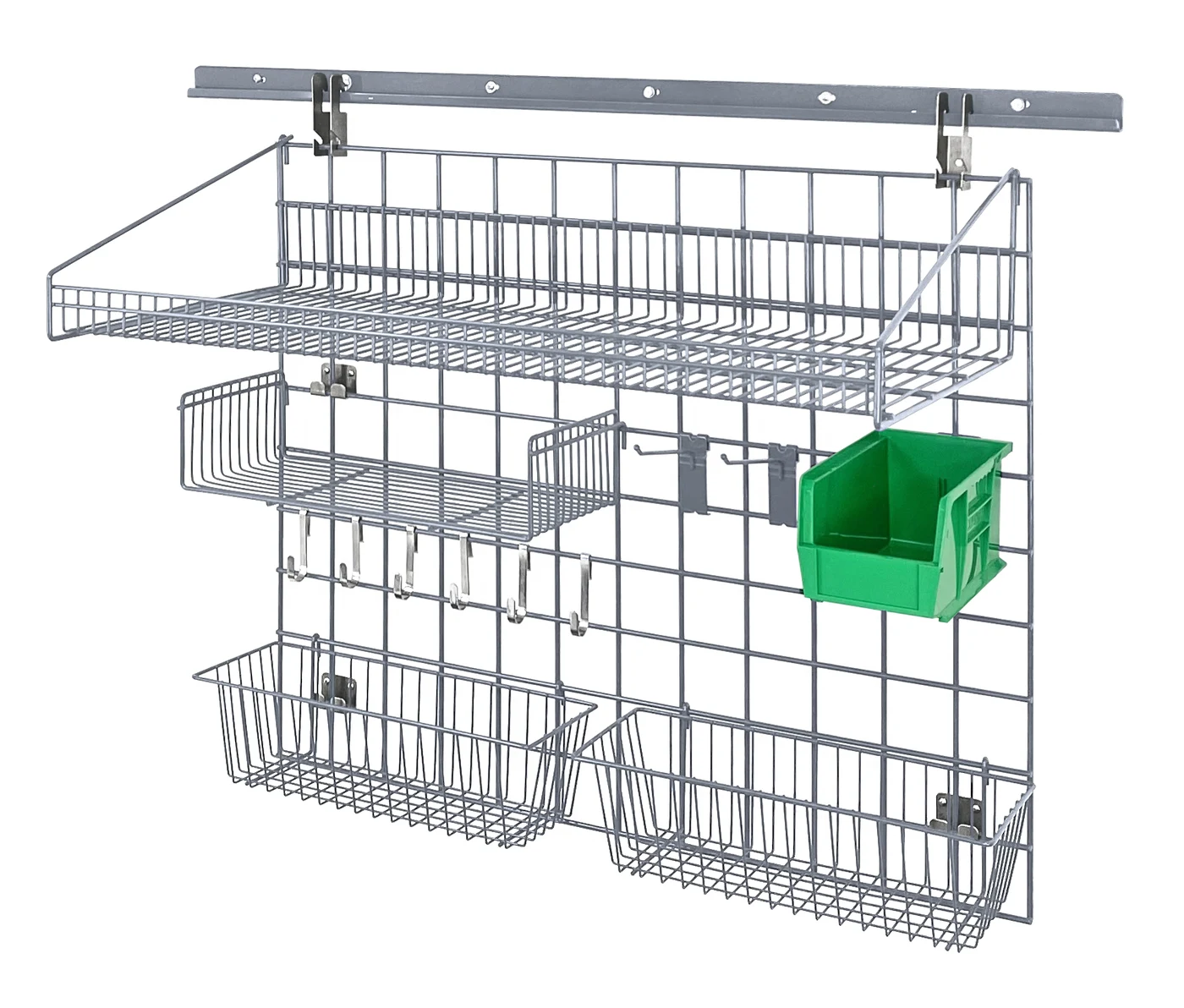 Quantum SGK-403036-5GYGN Store Grid Kit, 12"W x 24"D, Gray