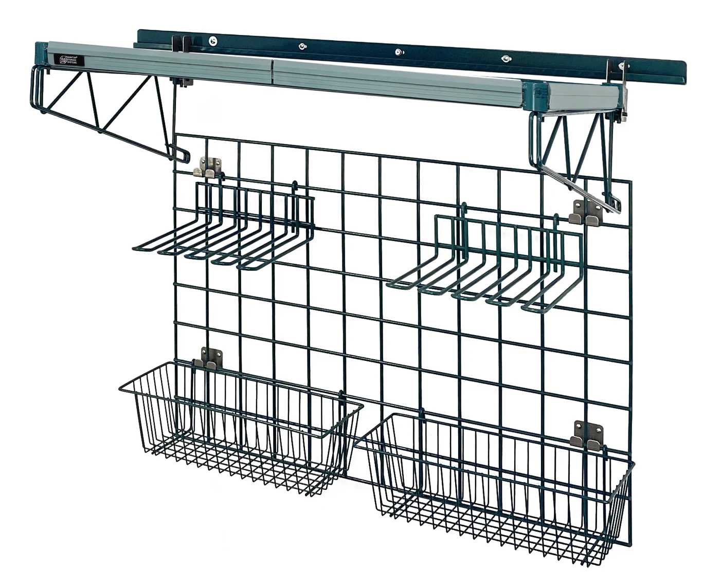 Quantum SGK-402436-1P Store Grid Standard-Duty Kit, 17-3/8"W x 7-1/2"D x 5"H, 250 lb capacity, Green