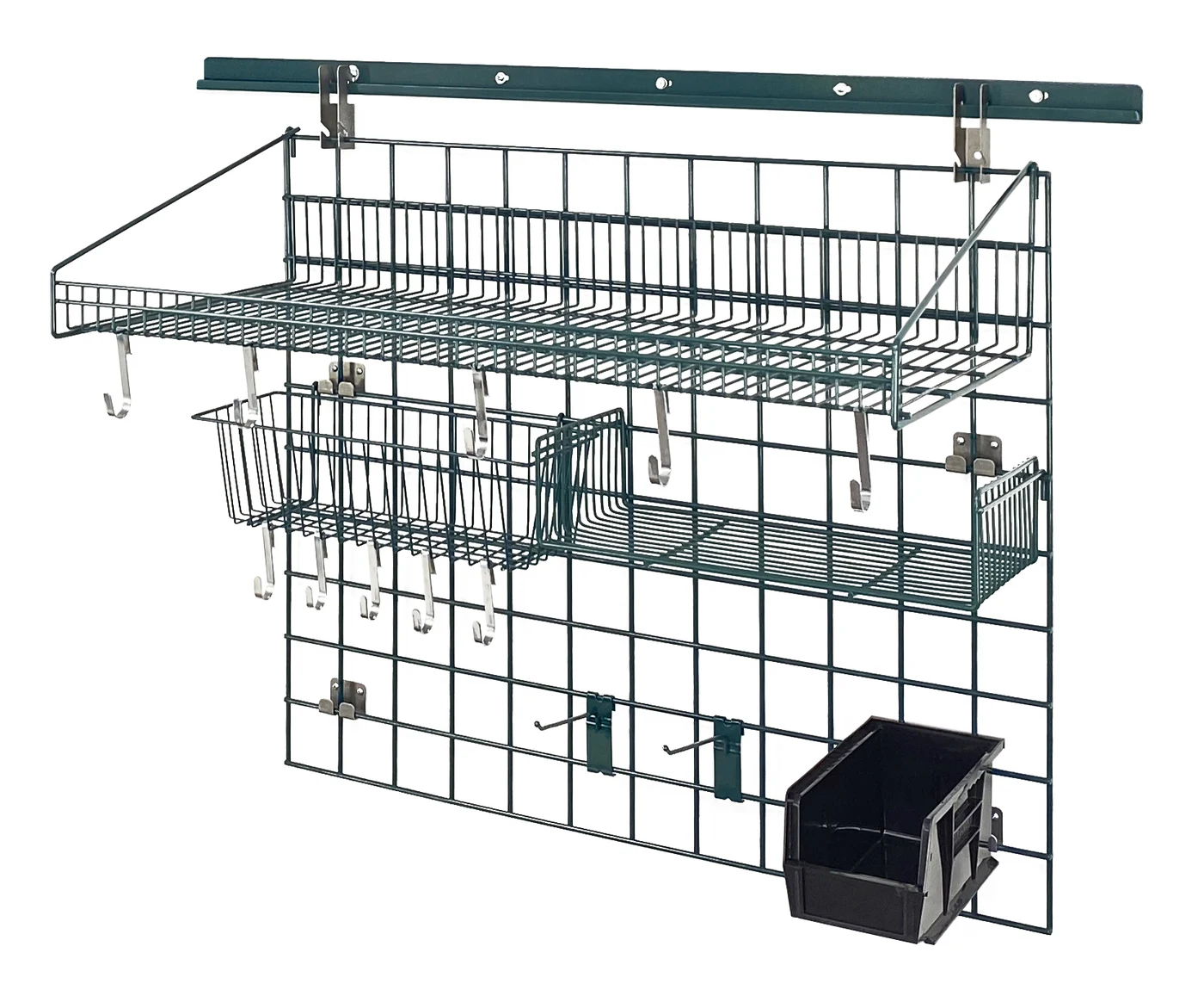 Quantum SGK-403036-2PBK Store Grid Standard-Duty Kit, 18"W x 36"D, 250 lb capacity, Green