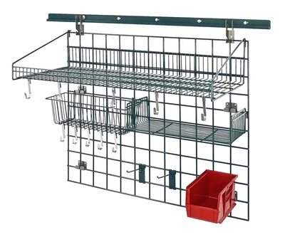 Quantum SGK-403036-2PRD Store Grid Standard-Duty Kit, 18"W x 36"D, 250 lb capacity, Green