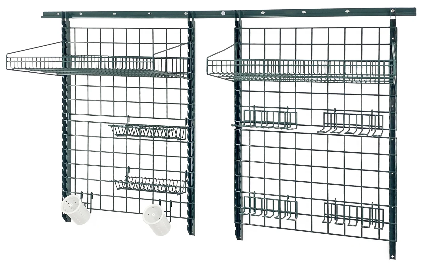 Quantum SGK-721830-1P Store Grid Medium-Duty Kit, 18"W x 30"D, 400 lb capacity, Green