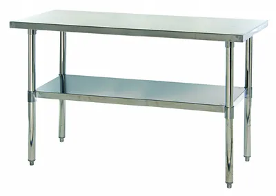 Quantum MSST-2460U Mobile Work Table, 60"W x 24"D x 39"H, Stainless