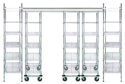 Quantum TK11-2448BK Overhead Track System, 1200 lb capacity, Black