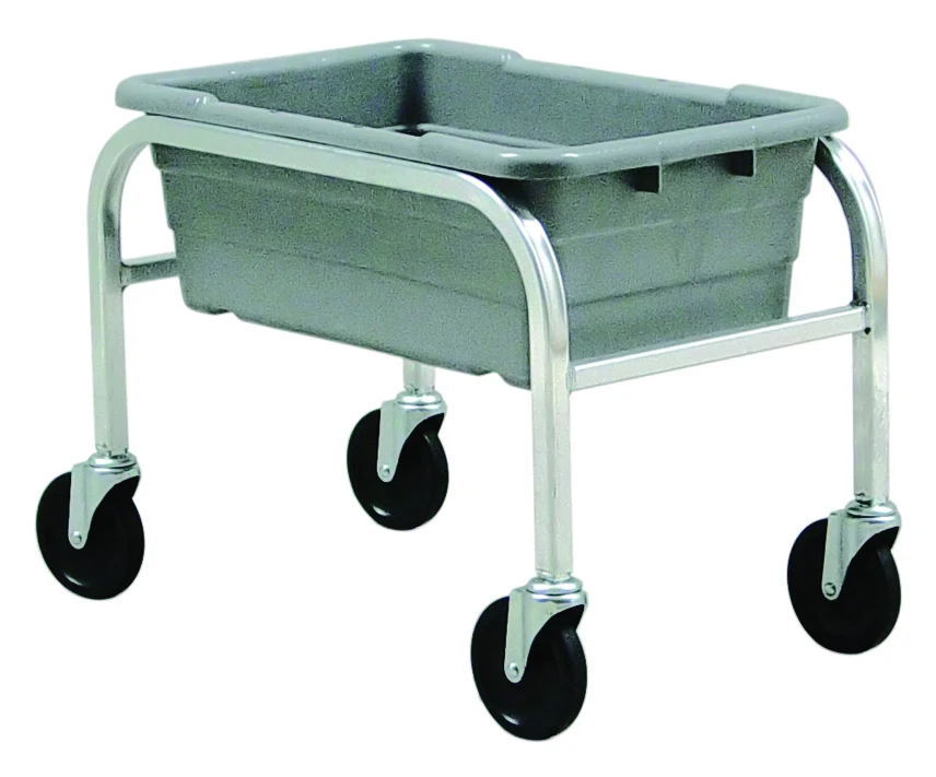Quantum TR1-2516-8GY Mobile Tub Rack, 60 lb capacity, Gray Metallic