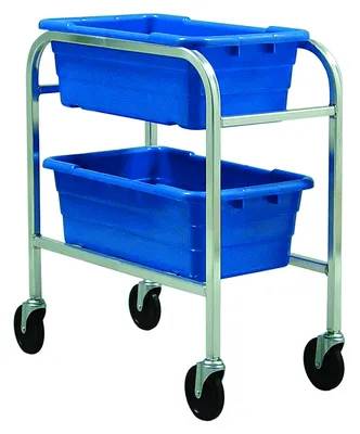 Quantum TR2-2516-8BL Mobile Tub Rack, 120 lb capacity, Gray Metallic