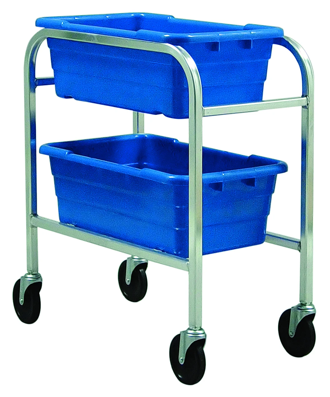 Quantum TR2-2516-8BL Mobile Tub Rack, 120 lb capacity, Gray Metallic