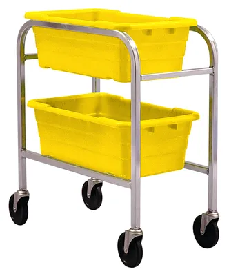 Quantum TR2-2516-8YL Mobile Tub Rack, 120 lb capacity, Gray Metallic
