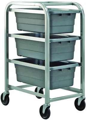 Quantum TR3-2516-8GY Mobile Tub Rack, 180 lb capacity, Gray Metallic