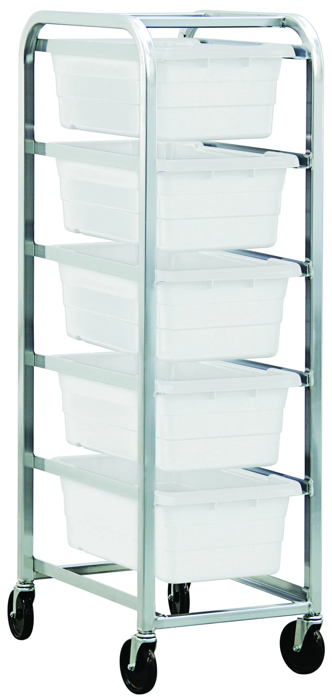 Quantum TR5-2516-8WT Mobile Tub Rack, 300 lb capacity, Gray Metallic