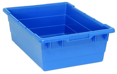 Quantum TUB2417-8BL Cross Stack Tub, 100 lb capacity, Blue