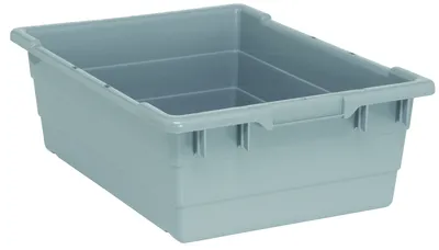 Quantum TUB2417-8GY Cross Stack Tub, 100 lb capacity, Gray