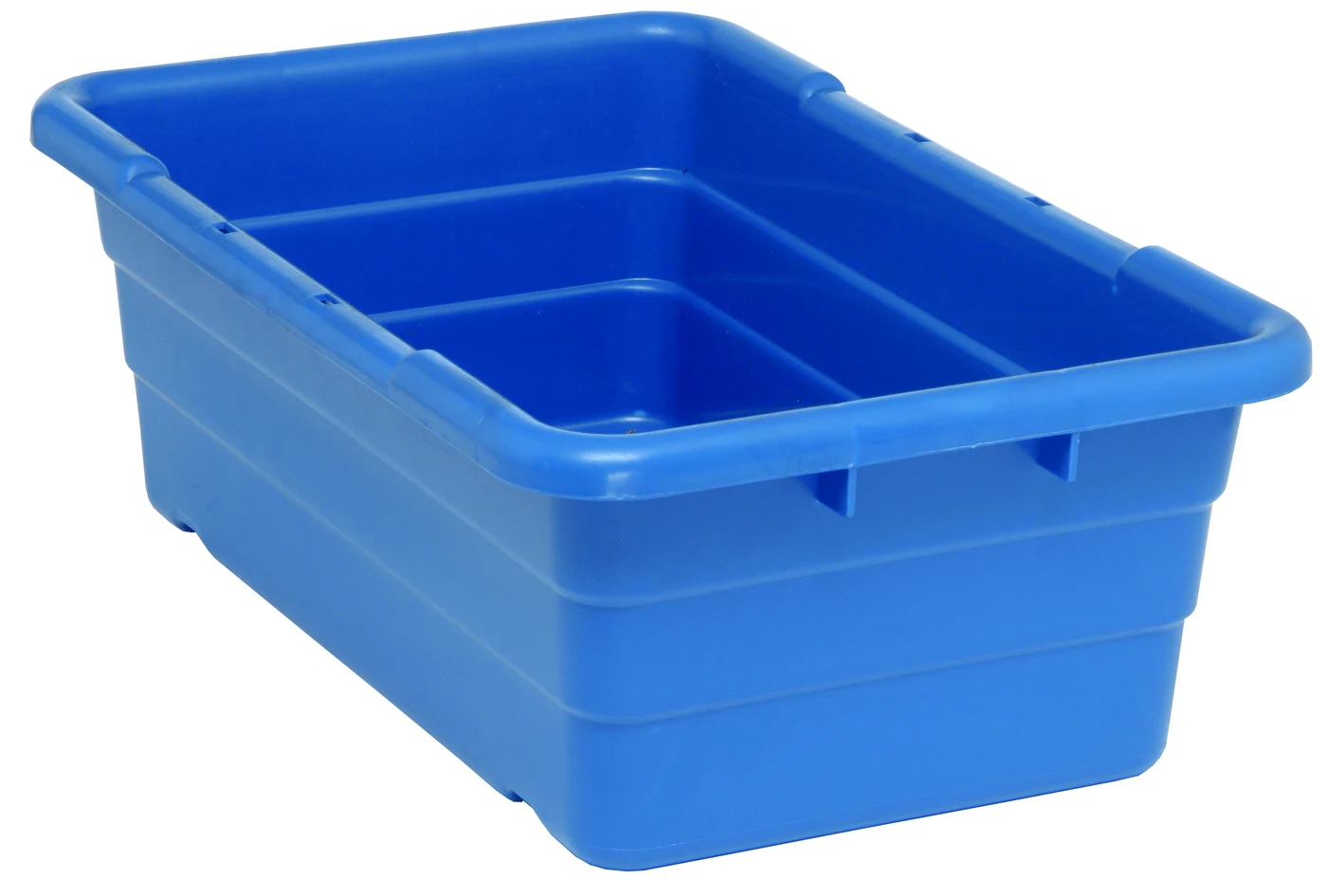 Quantum TUB2516-8BLCS Cross Stack Tub, 100 lb capacity, Blue, Case of 6