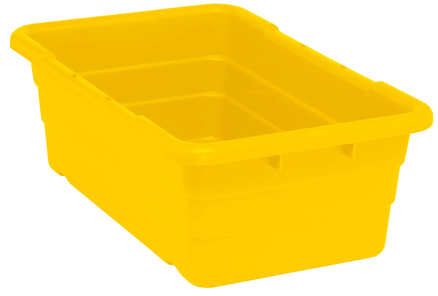 Quantum TUB2516-8YL Cross Stack Tub, 100 lb capacity, Yellow