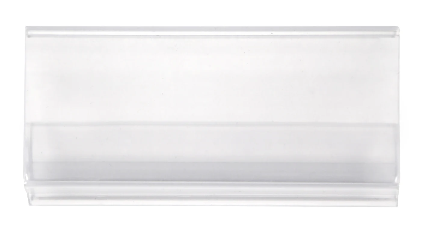 Quantum ULH33C Polymer Shelf Label Holder, Clear