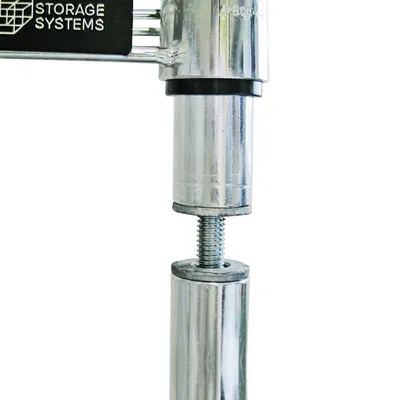 Quantum W-PC-STUD Threaded Stud Connector, Chrome