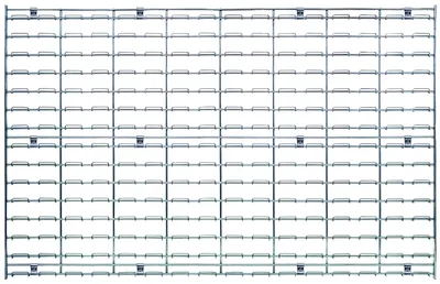 Quantum WLP-3048C Wire Louvered Panel, 48"L x 30"H, 300 lb capacity, Chrome