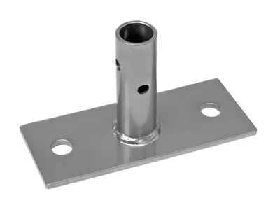 Quantum WR-SFP Single Seismic Foot Plate, Chrome