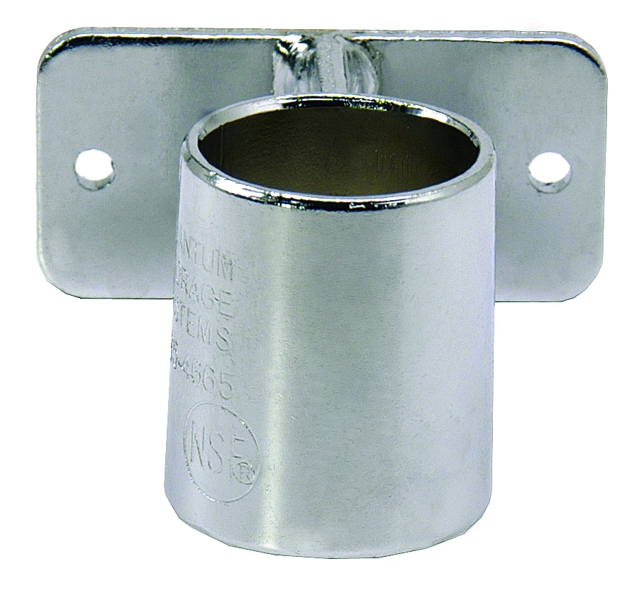 Quantum WR-WMB Post Wall Mount Bracket for (1) Post, Chrome