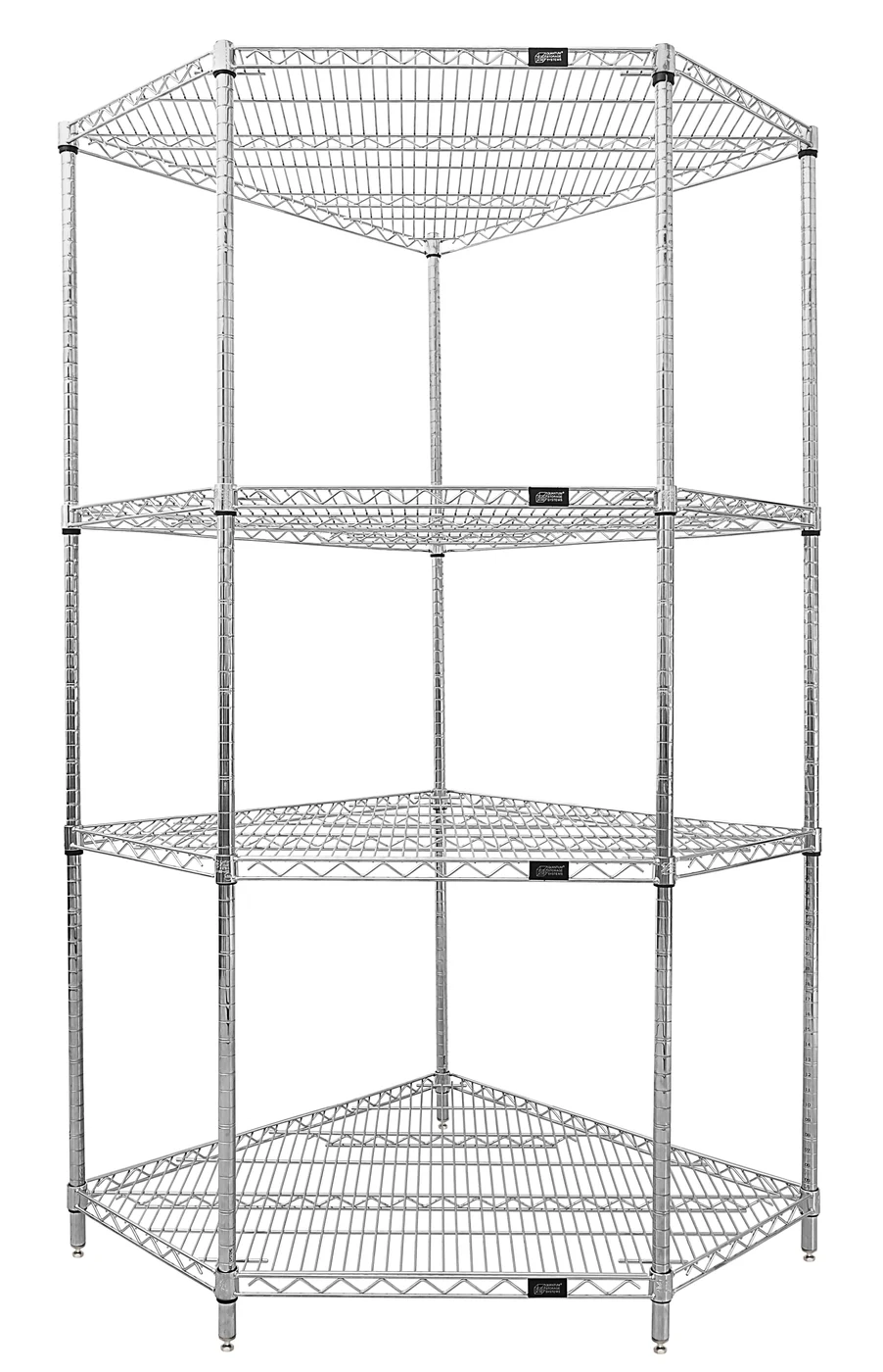 Quantum WR63-1836CRNC Wire Shelving, 700 lb capacity, Chrome
