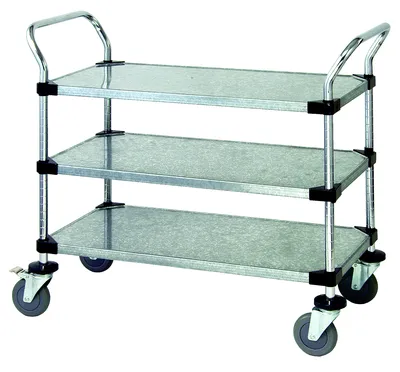 Quantum WRC-1830-3G Utility Cart, 30"W x 18"D x 37-1/2"H, 1200 lb capacity, Galvanized