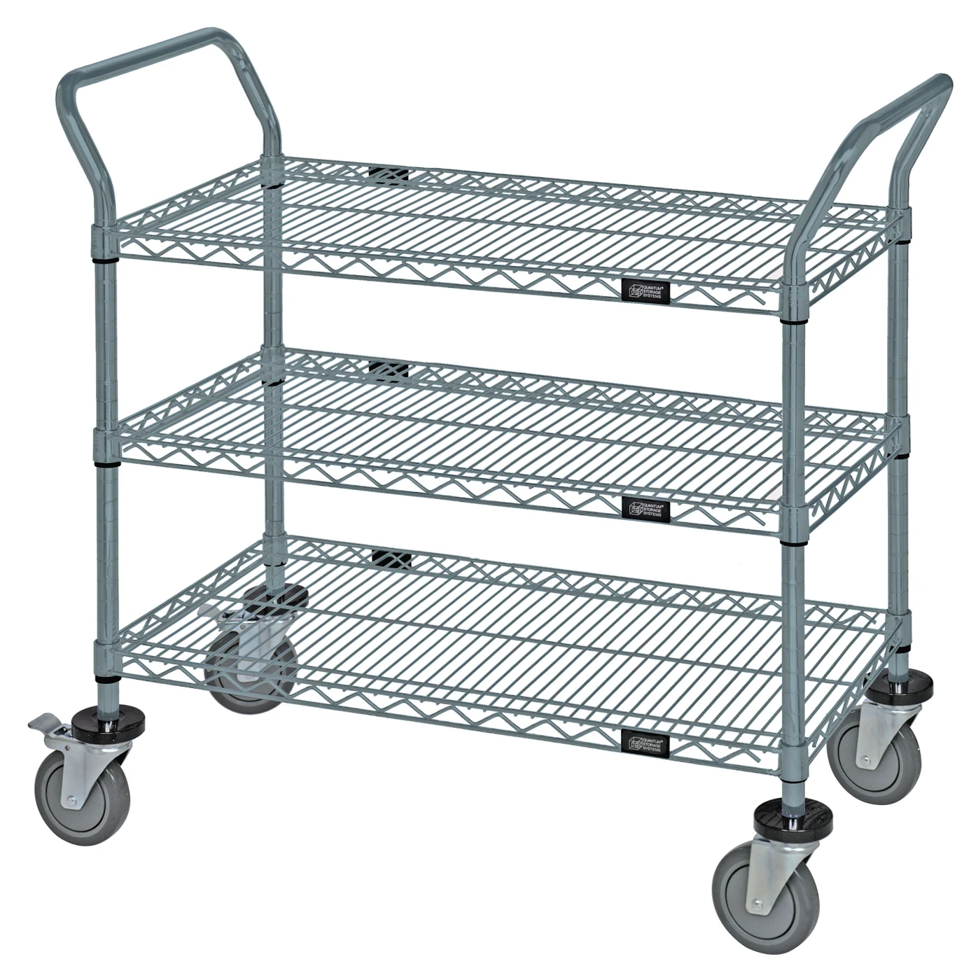 Quantum WRC-2148GY-3 Utility Cart, 48"W x 21"D x 37-1/2"H, 1200 lb capacity, Gray