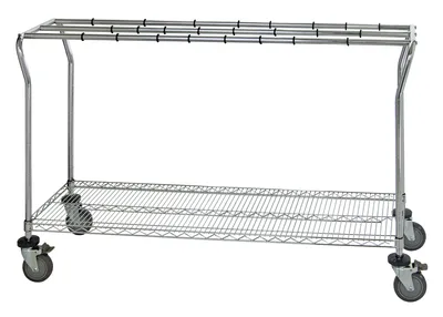Quantum WRC-LPSW1863 Sterile Wrap Cart, 63"W x 18"D x 39-1/2"H, 1200 lb capacity, Chrome
