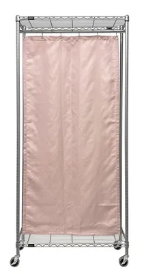 Quantum WRC74-1236GY-2PC Mobile Privacy Partition, 36"W x 12"D x 78"H, Gray