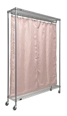 Quantum WRC74-1260GY-2PC Mobile Privacy Partition, 60"W x 12"D x 78"H, Gray