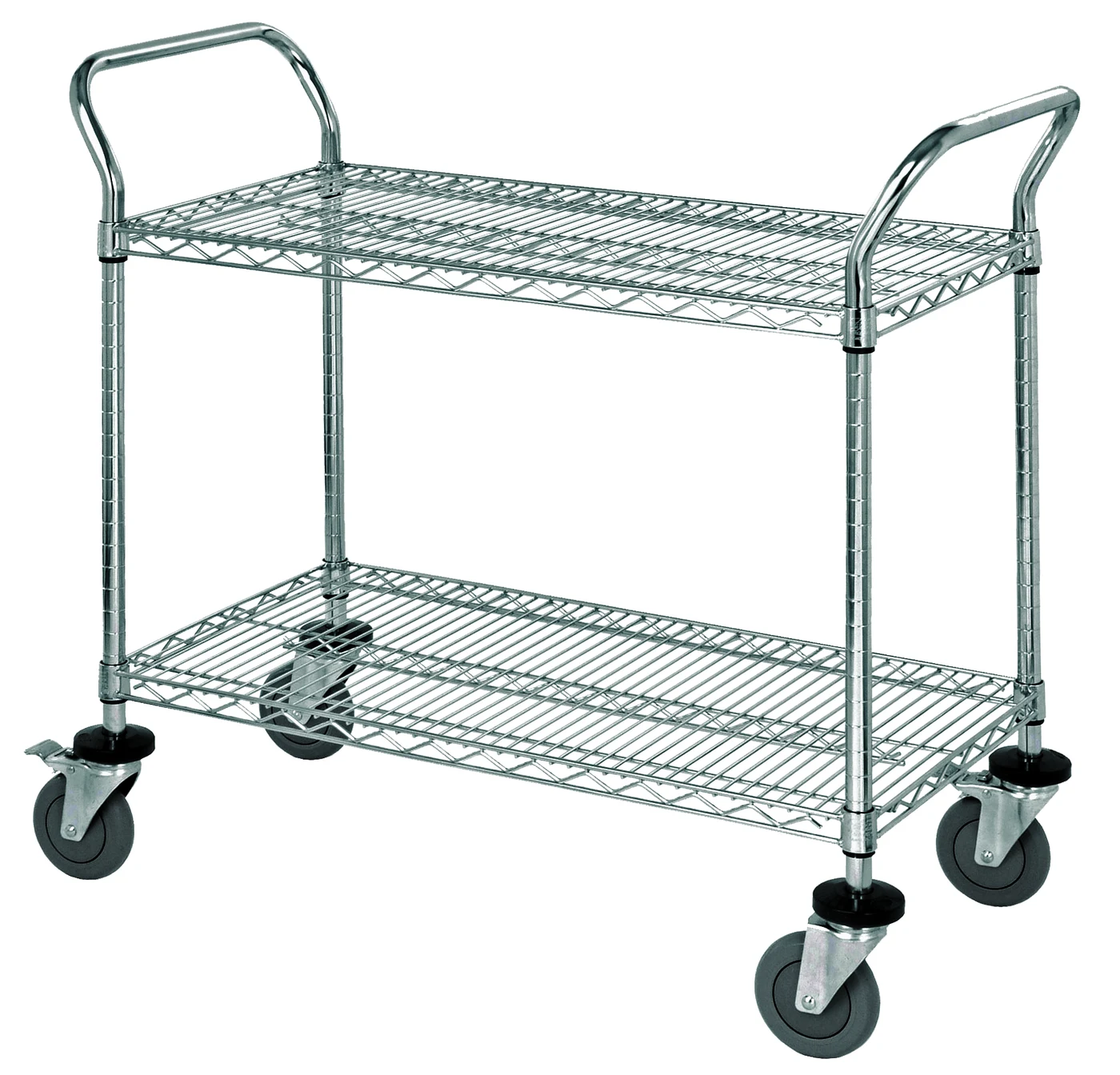 Quantum WRSC-1830-2 Utility Cart, 30"W x 18"D x 37-1/2"H, 1200 lb capacity, Stainless