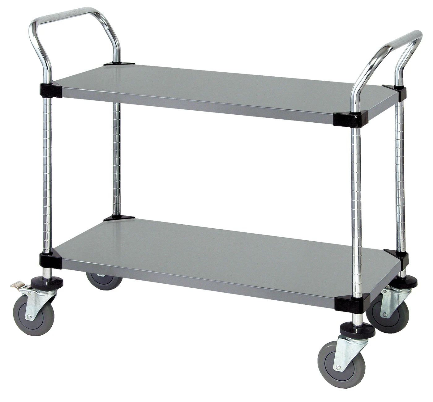 Quantum WRSC-1842-2SS Utility Cart, 42"W x 18"D x 37-1/2"H, 1200 lb capacity, Stainless