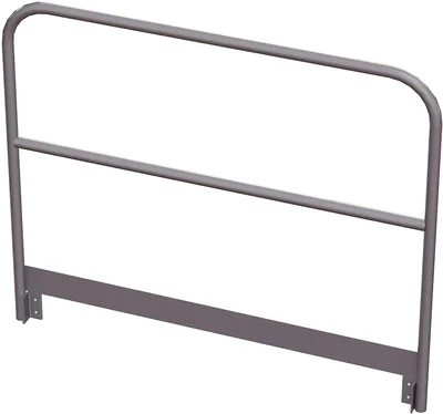 Tri-Arc MPASGR60 Tri-Arc Platform Handrail: 42 In Overall Height, 60 In Overall Lg, Aluminum, 500 Lb Load Capacity