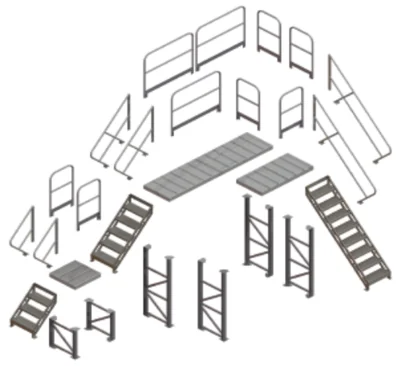 Tri-Arc MPASHR6 Tri-Arc Ladder Handrail: 32 In Overall Height, For Use With Mfr. No. MPASSW6, Aluminum — view 3