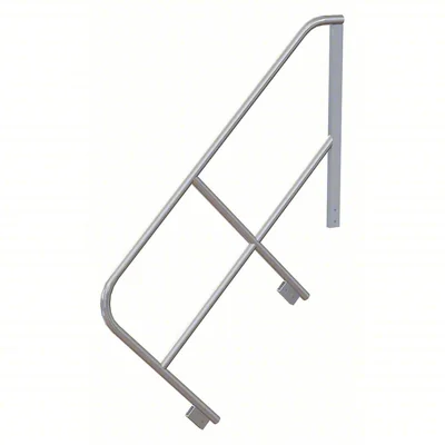 Tri-Arc MPASHR6 Tri-Arc Ladder Handrail: 32 In Overall Height, For Use With Mfr. No. MPASSW6, Aluminum