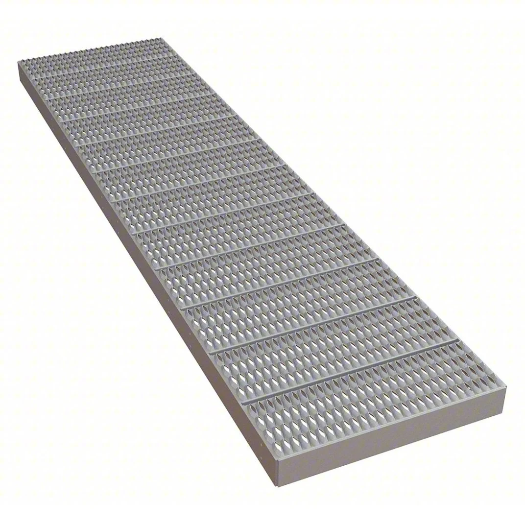 Tri-Arc MPASP120 Tri-Arc Platform Unit: Serrated, 4 In Overall Height, 120 In Platform Lg, 30 In Platform Wide, Aluminum