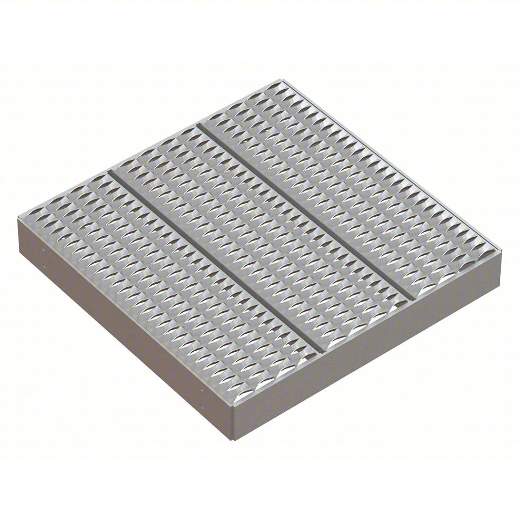 Tri-Arc MPASP30 Tri-Arc Platform Unit: Serrated, 4 In Overall Height, 30 In Platform Lg, 30 In Platform Wide, Aluminum