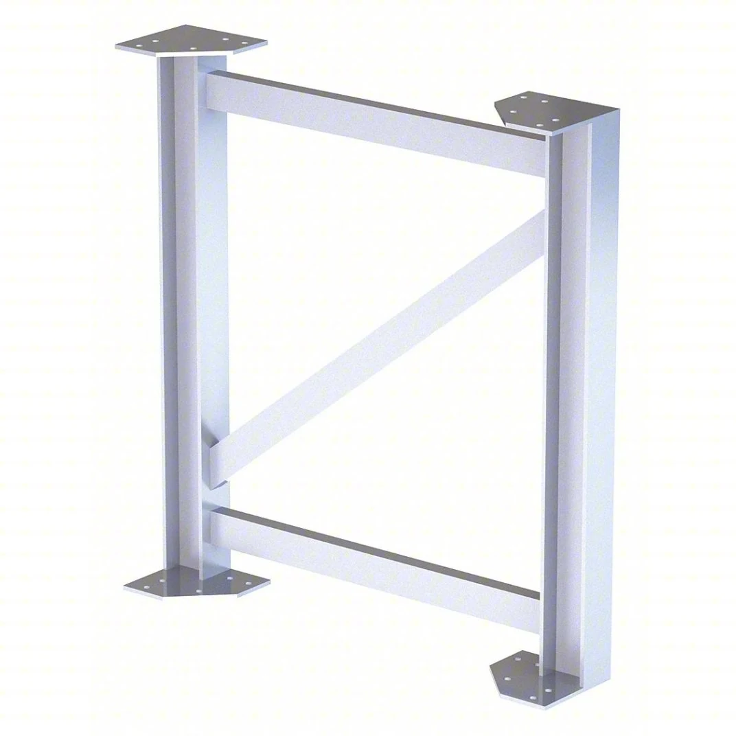 Tri-Arc MPASST4 Tri-Arc Support Leg: 36 In Overall Height, 30 In Overall Wide, Aluminum, 500 Lb Load Capacity