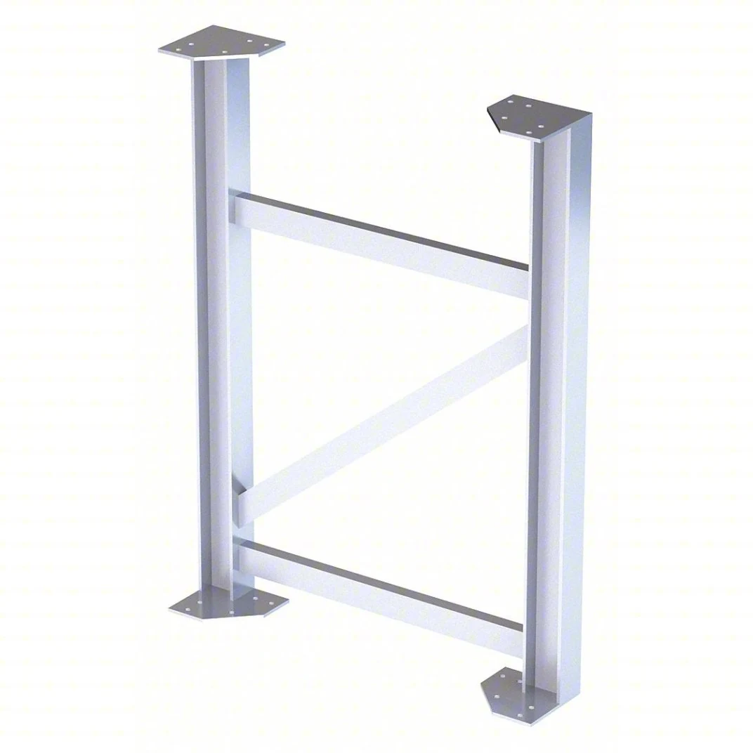 Tri-Arc MPASST5 Tri-Arc Support Leg: 45 In Overall Height, 30 In Overall Wide, Aluminum, 500 Lb Load Capacity