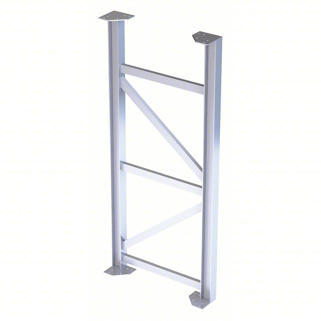 Tri-Arc MPASST8 Tri-Arc Support Leg: 72 In Overall Height, 30 In Overall Wide, Aluminum, 500 Lb Load Capacity