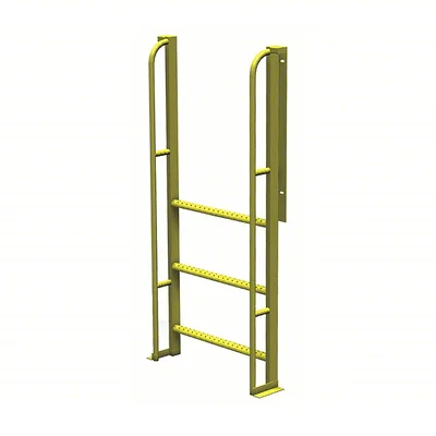 Tri-Arc Industrial Crossover, 90° incline, 3-rung ladder, 24" wide, 1,000 lb capacity, perforated tread