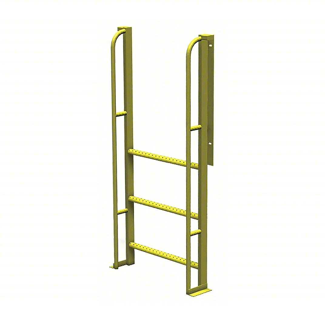 Tri-Arc Industrial Crossover, 90° incline, 3-rung ladder, 24" wide, 1,000 lb capacity, perforated tread