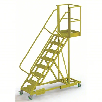 Tri-Arc Cantilever 8-Step Work Platform, 41" base, 20" overhang, 82" wide steps, 300 lb capacity