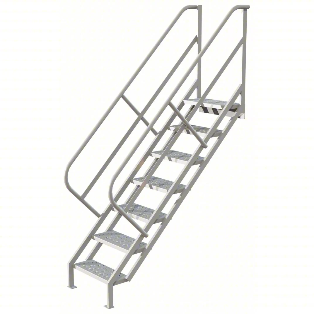 Tri-Arc 7-Step Stair Unit, 24" wide, 10" top step, 24" wide steps, 450 lb capacity